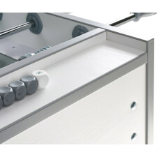 The corner and abacus on the Oyster football table