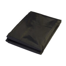 The football table cover folds away for storage