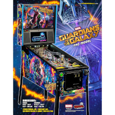 Flyer for the Stern Guardians of the Galaxy pinball