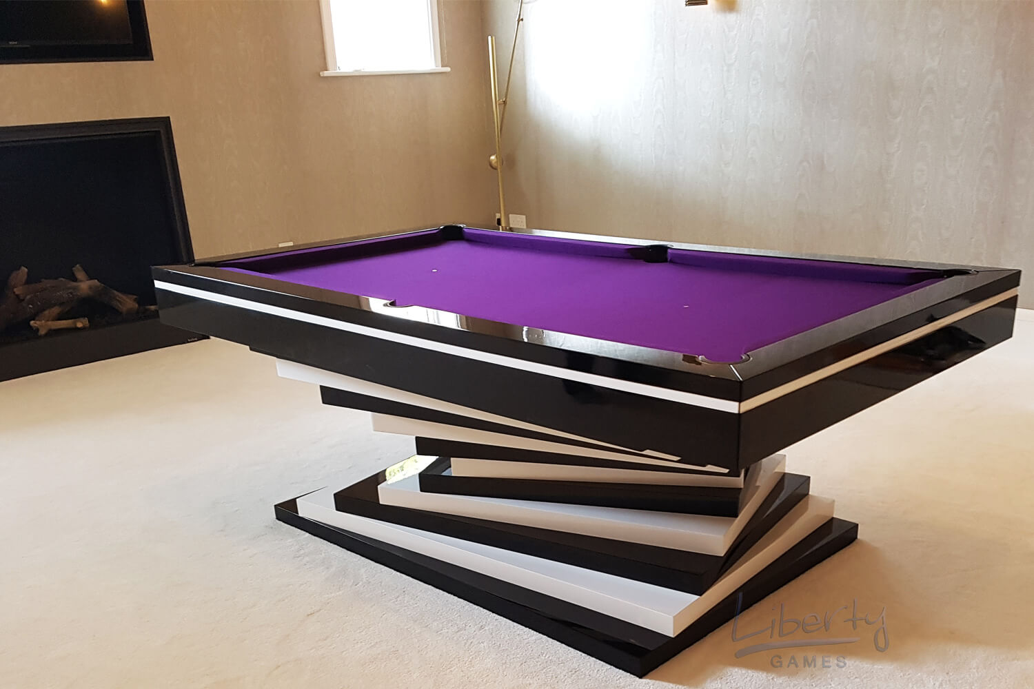 The Harmani Slate Bed Pool Table | Liberty Games