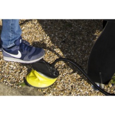 The pump included with the portable air hockey table