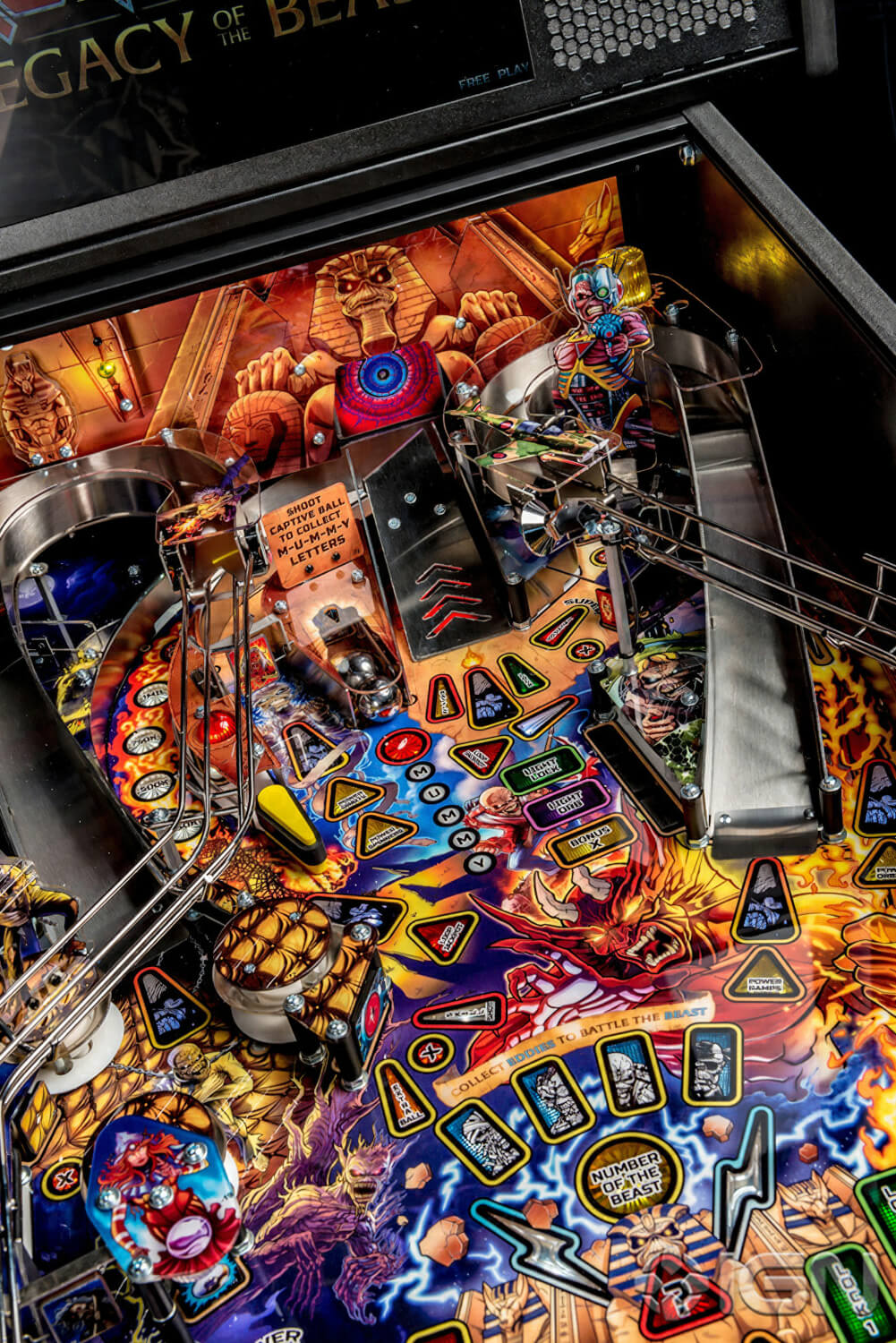 Stern Iron Maiden Legacy Of The Beast Pro Pinball Machine