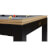 A close-up of the corner of the Horizon pool table
