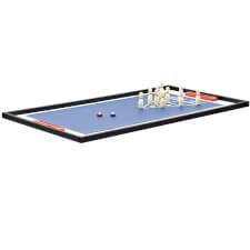 The skittles game on the Goal table