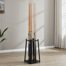 The Strikeworth Compact Pool cue rack in black.