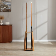 The Strikeworth Compact Pool cue rack in oak.