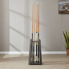 The Strikeworth Compact Pool cue rack in driftwood.