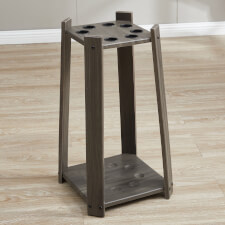 The Strikeworth Compact Pool cue rack in driftwood.