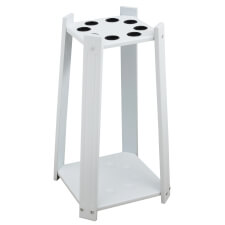The Strikeworth Compact Pool cue rack in white.