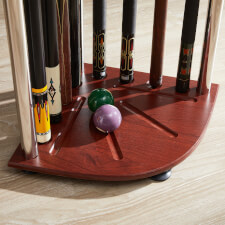 The Strikeworth Corner cue stand in driftwood.