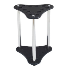 The Strikeworth curved cue rack in black.