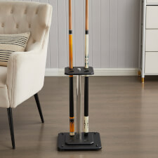 The Slim cue stand in black.