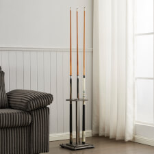 The Slim cue stand in driftwood.