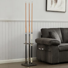 The Slim cue stand in driftwood.