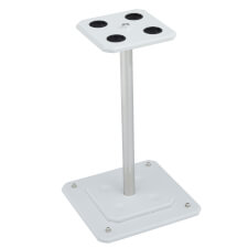 The Slim cue stand in white.