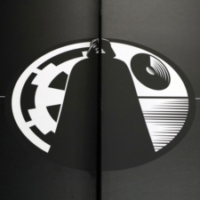 The graphic on the Cornilleau Star Wars table tennis playfield