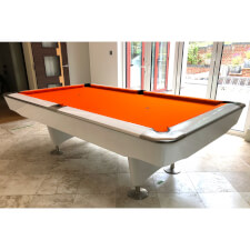 The LA Pro in white with orange cloth.