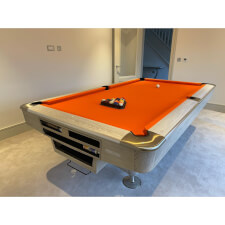 The LA Pro in Rustic Grey with Orange cloth.