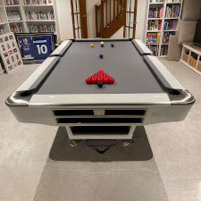 The LA Pro pool table in white.