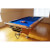 The LA Pro in Wood finish with a blue cloth