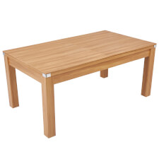 The Pureline diner in Wood with included table tops fitted.