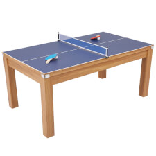 The Pureline diner in Wood with included table tennis top fitted.