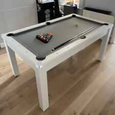 The Pureline diner in white with top.