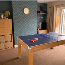 The Pureline 6ft diner in oak with tennis top.
