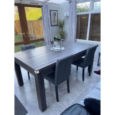 The Pureline 6ft diner in driftwood.