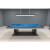 A Lisbon Slate Bed Pool Table with blue cloth