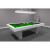 A Lisbon Slate Bed Pool Table with green cloth