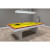 A Lisbon Slate Bed Pool Table with yellow cloth