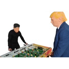 Trump & Kim play foosball