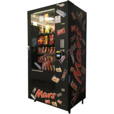 A vending machine with contactless payment system