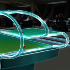The Tri-D pool table in 10 forward