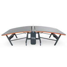 The Teqball Smart table front.