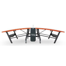 The Teqball Smart table front.