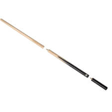 A separated Peradon Comet 3/4 jointed 8 ball pool cue