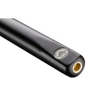The butt of a Peradon Comet 3/4 Jointed 8 Ball Pool Cue