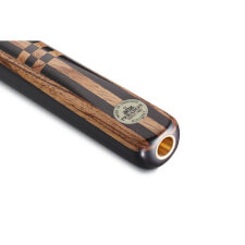The butt of a Peradon Knight ¾ Jointed Snooker Cue
