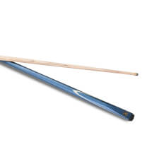 A dismantled Peradon Cobra 2pc Cannon Cue