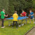People playing with Butterfly Garden Rollaway 4000 Tennis Table.