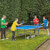 People playing with Butterfly Garden Rollaway 4000 Tennis Table.