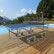 Butterfly Garden Rollaway 4000 Tennis Table in blue.