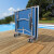 A folded Butterfly Garden Rollaway 5000 Tennis Table