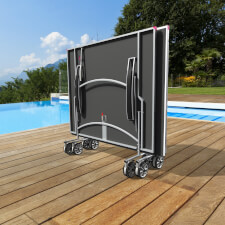 A folded Butterfly Garden Rollaway 5000 Tennis Table.