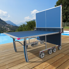 Half folded Butterfly Garden Rollaway 5000 Tennis Table.