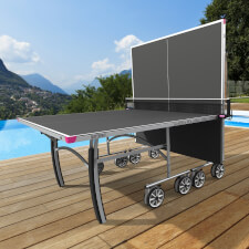 Half folded Butterfly Garden Rollaway 5000 Tennis Table.