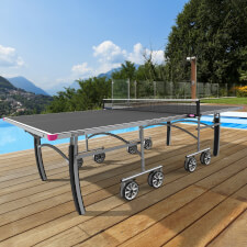 Butterfly Garden Rollaway 5000 Tennis Table in grey.