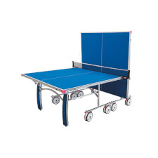 A half folded Butterfly Garden Rollaway 5000 Tennis Table